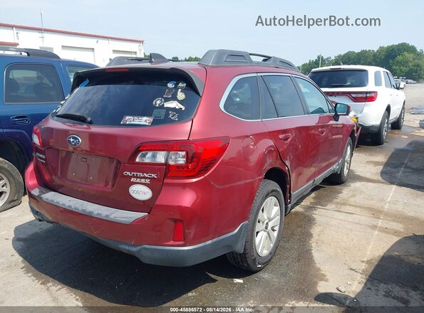 4S4BSACC3G3354744 2016 SUBARU OUTBACK Red უკანა მარჯვენა