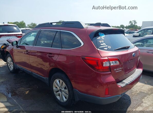 4S4BSACC3G3354744 2016 SUBARU OUTBACK Red სალონის 360-გრადუსიანი ხედი