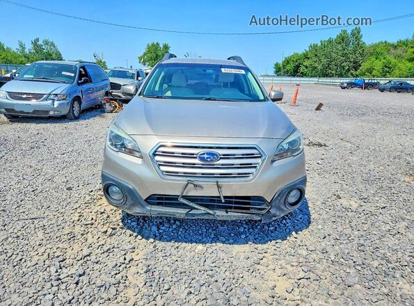 4S4BSACC3H3339193 2017 SUBARU OUTBACK Желто-коричневый Вид спереди