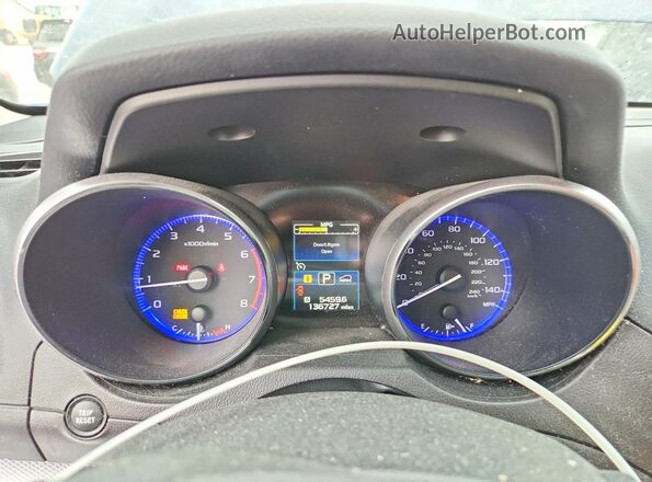 4S4BSACC4H3380223 2017 SUBARU OUTBACK Blue Widok zestawu wskaźników