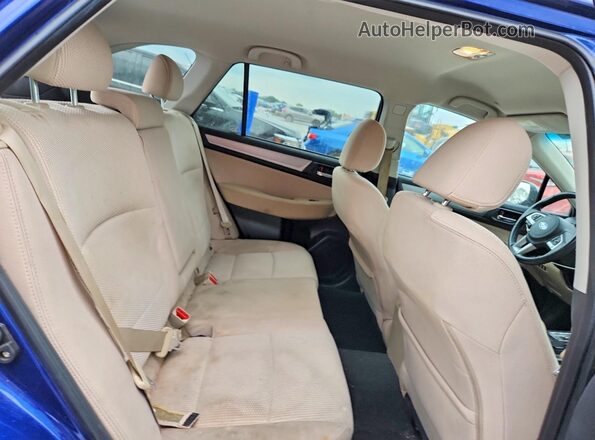 4S4BSACC4H3380223 2017 SUBARU OUTBACK Blue Widok wnętrza z tyłu