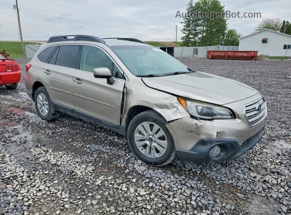 4S4BSACC5H3320791 2017 SUBARU OUTBACK Бежевый Передняя правая четверть