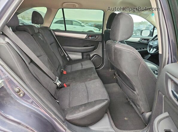 4S4BSACC6H3373046 2017 SUBARU OUTBACK Gray Вид задніх сидінь