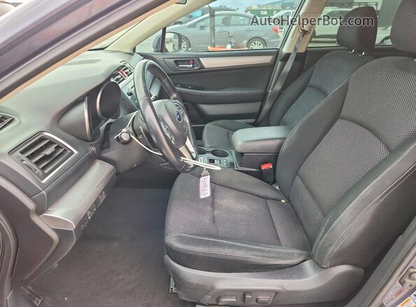4S4BSACC6H3373046 2017 SUBARU OUTBACK Gray Вид салону спереду