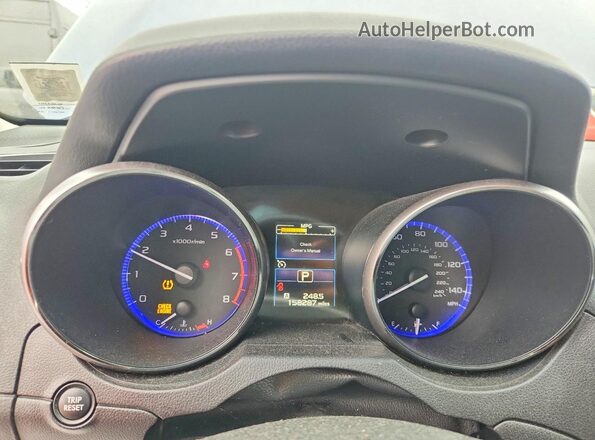 4S4BSACC7G3324467 2016 SUBARU OUTBACK Синий Вид щитка приборов