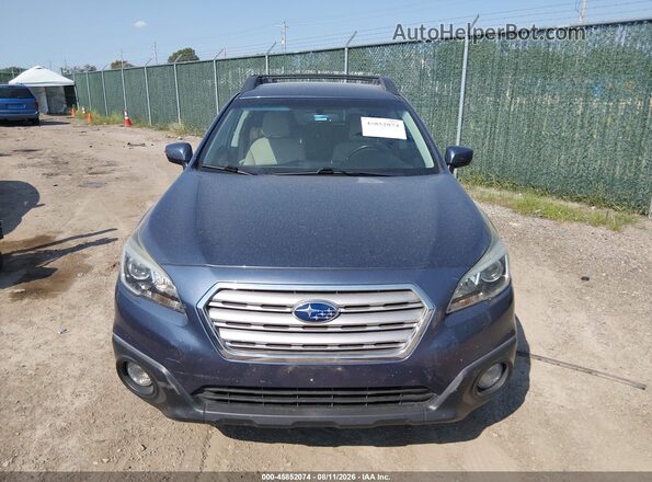 4S4BSACC7G3358666 2016 SUBARU OUTBACK Blue Instrument cluster view