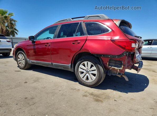 4S4BSACC7H3428152 2017 SUBARU OUTBACK Red უკანა მარცხენა
