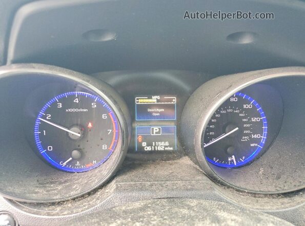 4S4BSACC8G3319004 2016 SUBARU OUTBACK Gray Widok zestawu wskaźników