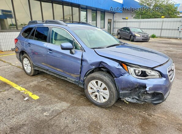 4S4BSACC8H3256780 2017 SUBARU OUTBACK Blue Передня права чверть