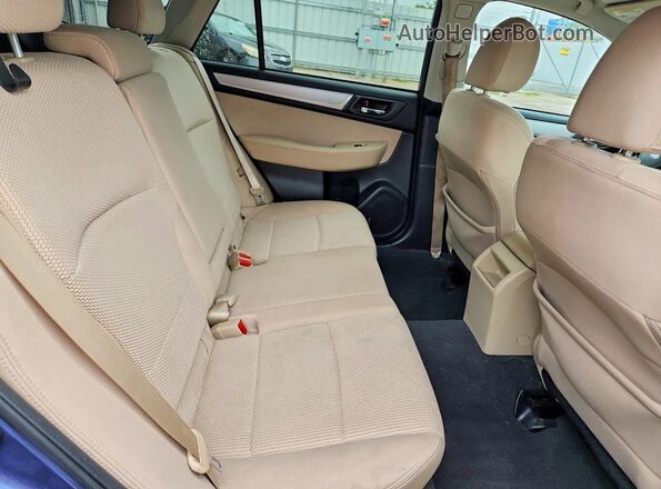 4S4BSACC8H3256780 2017 SUBARU OUTBACK Blue Вид задніх сидінь