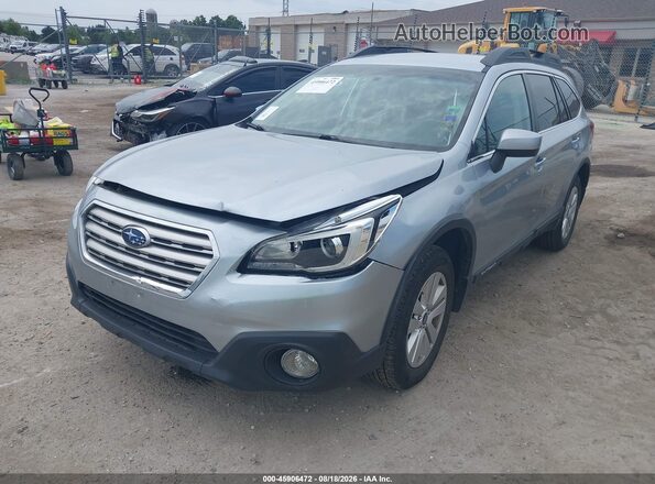 4S4BSACC8H3396182 2017 SUBARU OUTBACK Серебряный Передняя левая четверть