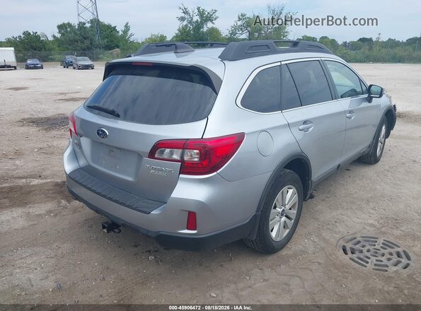4S4BSACC8H3396182 2017 SUBARU OUTBACK Серебряный Задняя правая четверть