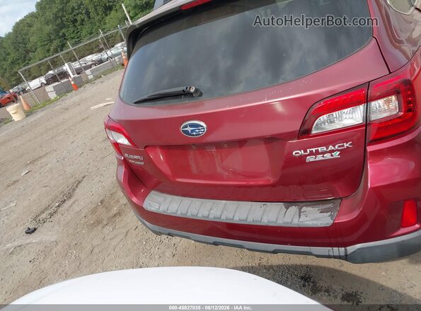 4S4BSACC9G3282352 2016 SUBARU OUTBACK Красный Вид щитка приборов