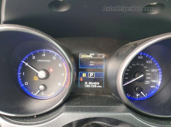 4S4BSACC9J3383530 2018 SUBARU OUTBACK Black Widok zestawu wskaźników