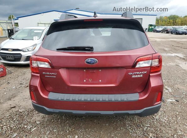 4S4BSACCXG3283834 2016 SUBARU OUTBACK Бордовый Вид сзади