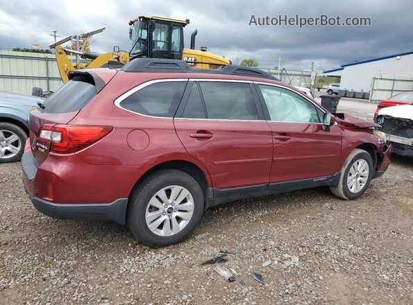 4S4BSACCXG3283834 2016 SUBARU OUTBACK Бордовый Задняя правая четверть