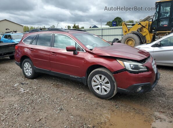 4S4BSACCXG3283834 2016 SUBARU OUTBACK Бордовый Передняя правая четверть