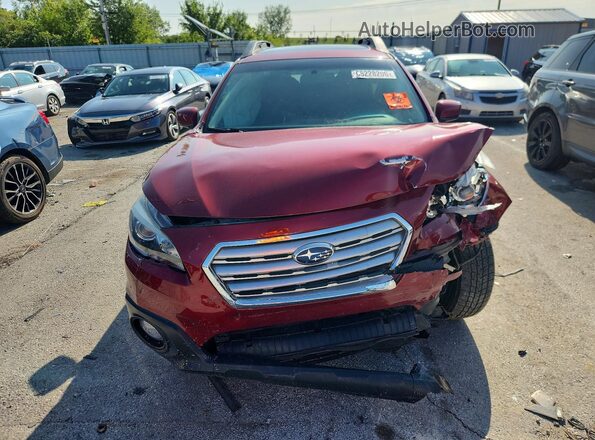 4S4BSADC0H3374000 2017 SUBARU OUTBACK Red Vista frontal