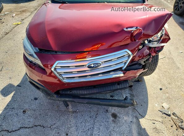 4S4BSADC0H3374000 2017 SUBARU OUTBACK Red Vista interior trasera