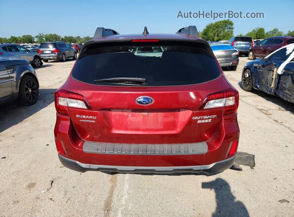 4S4BSADC0H3374000 2017 SUBARU OUTBACK Red Vista trasera
