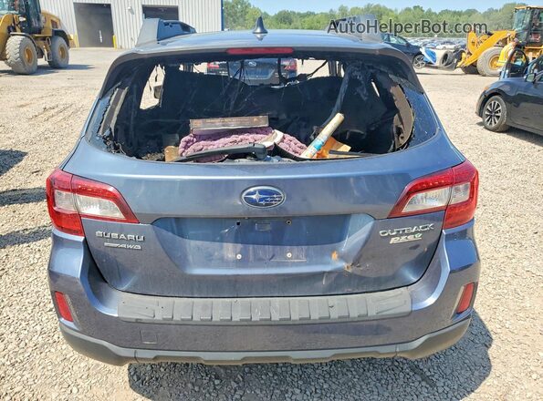 4S4BSADC7H3335100 2017 SUBARU OUTBACK Синий Вид сзади