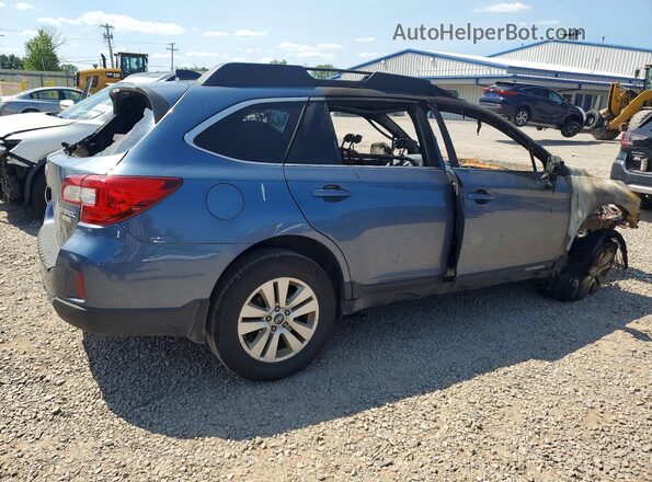 4S4BSADC7H3335100 2017 SUBARU OUTBACK Синий Задняя правая четверть