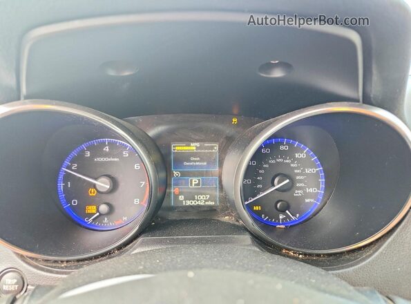 4S4BSADC7H3378321 2017 SUBARU OUTBACK Black Вид щитка приладів
