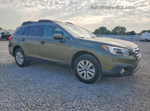 4S4BSAFC0H3228578 2017 SUBARU OUTBACK Зеленый Передняя правая четверть