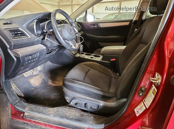 4S4BSAFC0J3323602 2018 SUBARU OUTBACK Burgundy Vista interior delantera