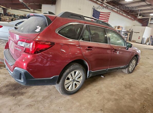 4S4BSAFC0J3323602 2018 SUBARU OUTBACK Burgundy Trasero derecho