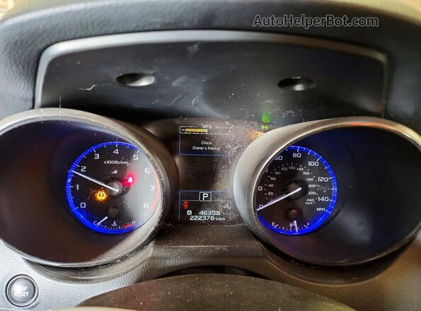 4S4BSAFC0J3323602 2018 SUBARU OUTBACK Burgundy Vista del cuadro de instrumentos