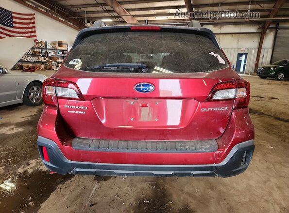 4S4BSAFC0J3323602 2018 SUBARU OUTBACK Burgundy Vista trasera