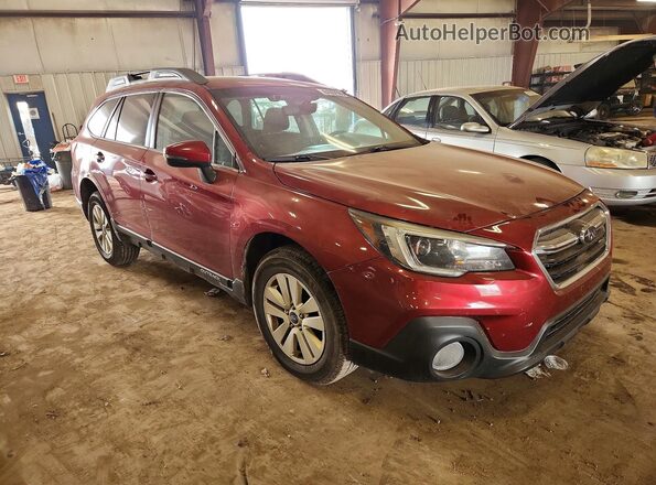 4S4BSAFC0J3323602 2018 SUBARU OUTBACK Burgundy Delantero derecho