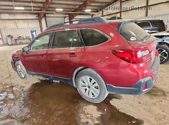 4S4BSAFC0J3323602 2018 SUBARU OUTBACK Burgundy Trasero izquierdo