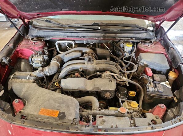 4S4BSAFC0J3323602 2018 SUBARU OUTBACK Burgundy Vista del compartimento del motor