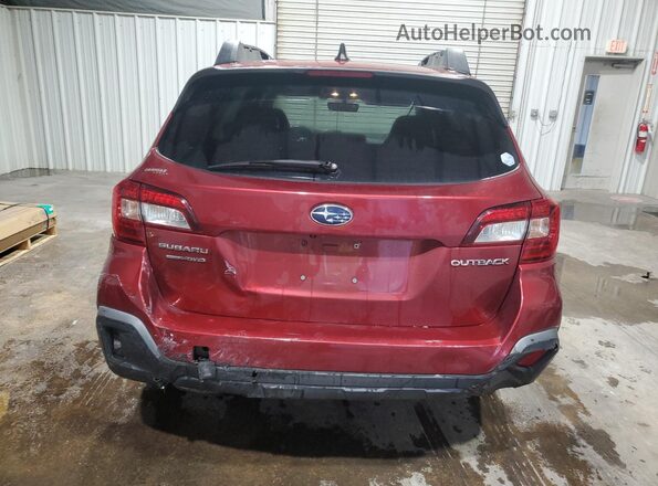 4S4BSAFC0K3337405 2019 SUBARU OUTBACK Maroon Вид ззаду
