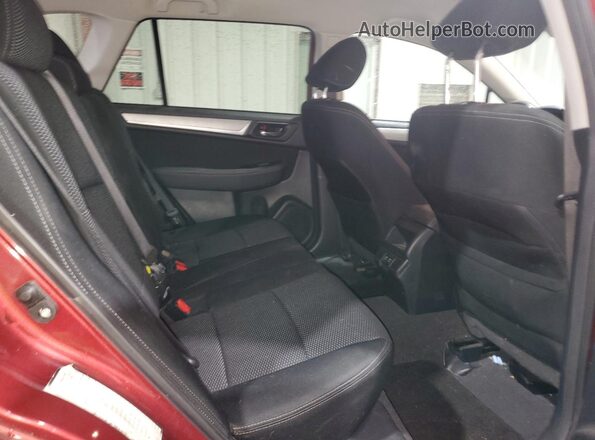 4S4BSAFC0K3337405 2019 SUBARU OUTBACK Maroon Вид задніх сидінь