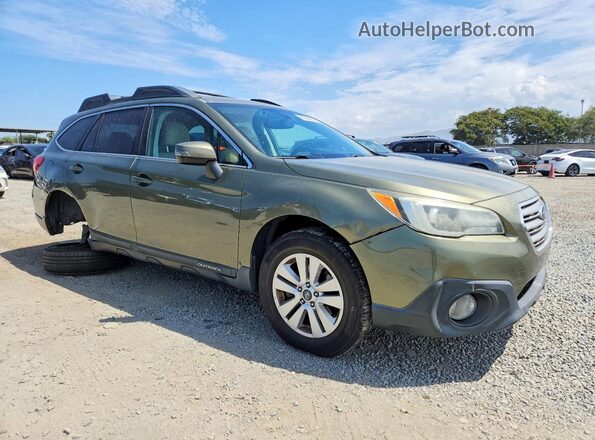 4S4BSAFC1G3205549 2016 SUBARU OUTBACK Green Widok wnętrza z przodu