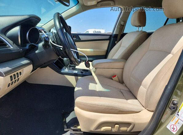 4S4BSAFC1G3205549 2016 SUBARU OUTBACK Green Widok naklejki z numerem VIN