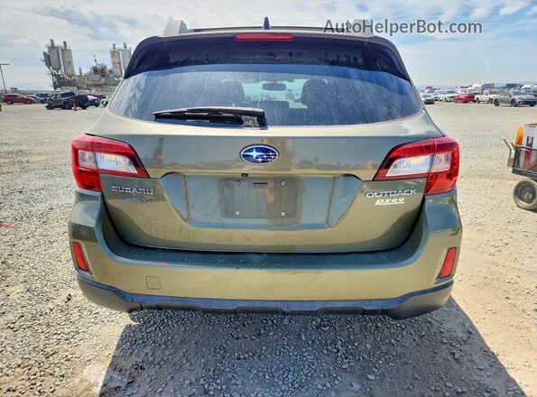 4S4BSAFC1G3205549 2016 SUBARU OUTBACK Green Widok tylnych siedzeń