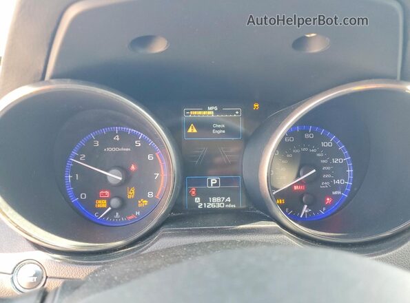 4S4BSAFC1G3249793 2016 SUBARU OUTBACK Черный Вид щитка приборов