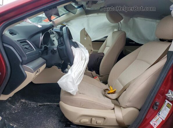 4S4BSAFC1K3215667 2019 SUBARU OUTBACK Maroon Widok wnętrza z przodu