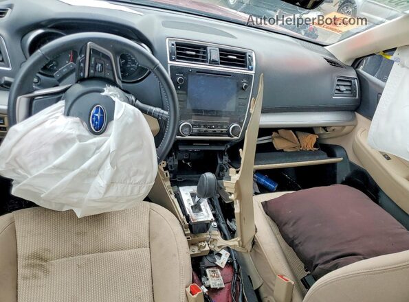 4S4BSAFC1K3215667 2019 SUBARU OUTBACK Maroon Widok deski rozdzielczej