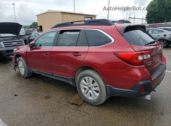 4S4BSAFC1K3215667 2019 SUBARU OUTBACK Maroon Tył lewy