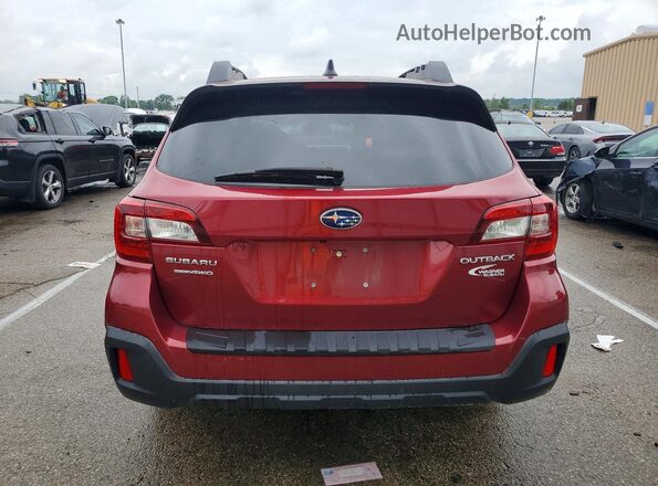 4S4BSAFC1K3215667 2019 SUBARU OUTBACK Maroon Widok z tyłu