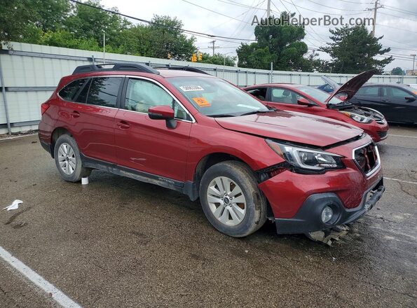 4S4BSAFC1K3215667 2019 SUBARU OUTBACK Maroon Przód prawy