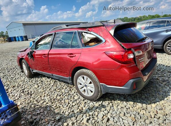 4S4BSAFC1K3234736 2019 SUBARU OUTBACK Burgundy Задня ліва чверть