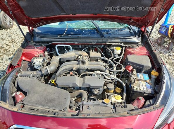 4S4BSAFC1K3234736 2019 SUBARU OUTBACK Burgundy Вид задньої частини салону