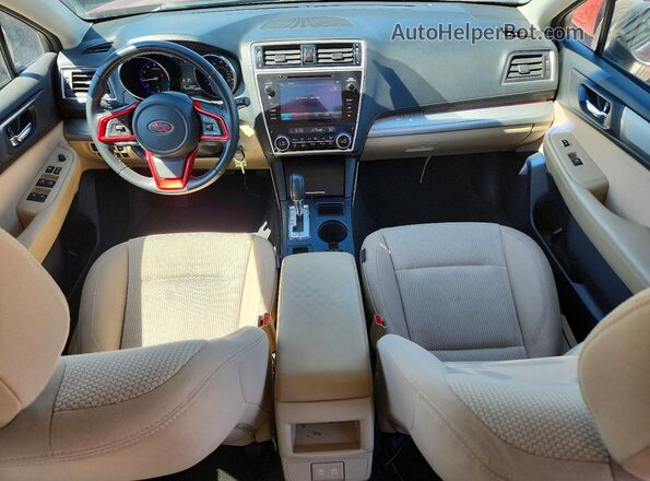 4S4BSAFC1K3370901 2019 SUBARU OUTBACK Burgundy წინა პანელის ხედი