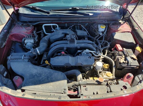 4S4BSAFC1K3370901 2019 SUBARU OUTBACK Burgundy უკანა სალონის ხედი